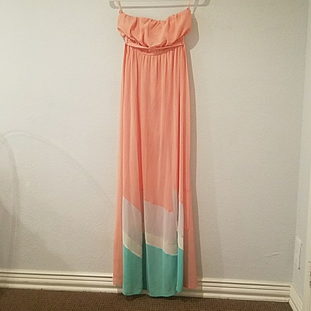 Sheer bottom flowy dress